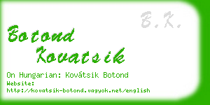 botond kovatsik business card